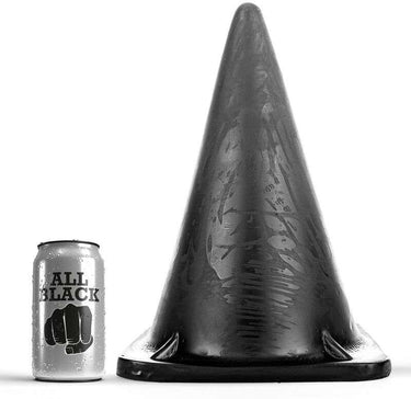 All Black Buttplug Extra Large in PVC per Piacere Intenso e Sicuro